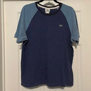 Lacoste Mens Color Blocked Short Sleeve Tshirt size L.